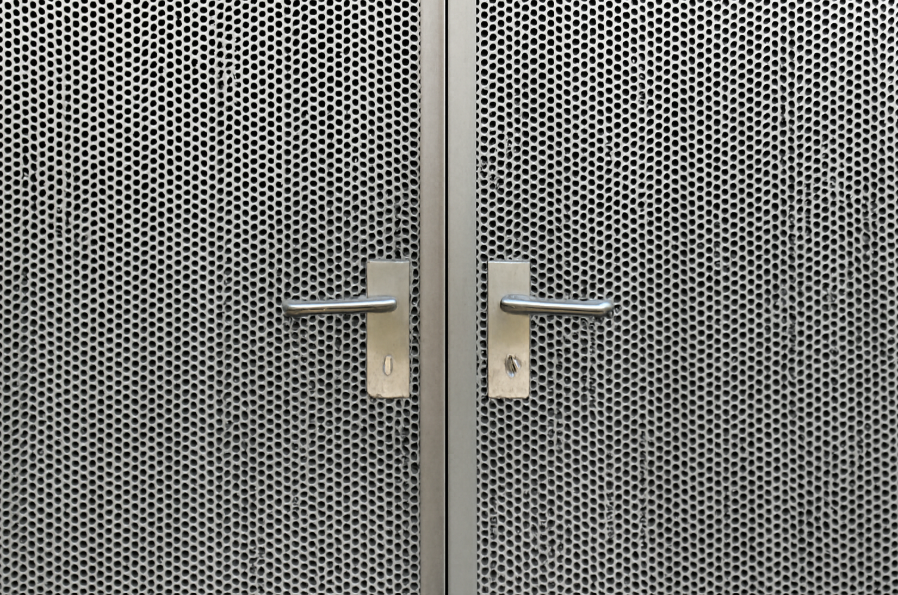 Plantroom Doors Perforated Plate