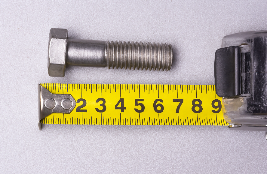 how to measure bolt size
