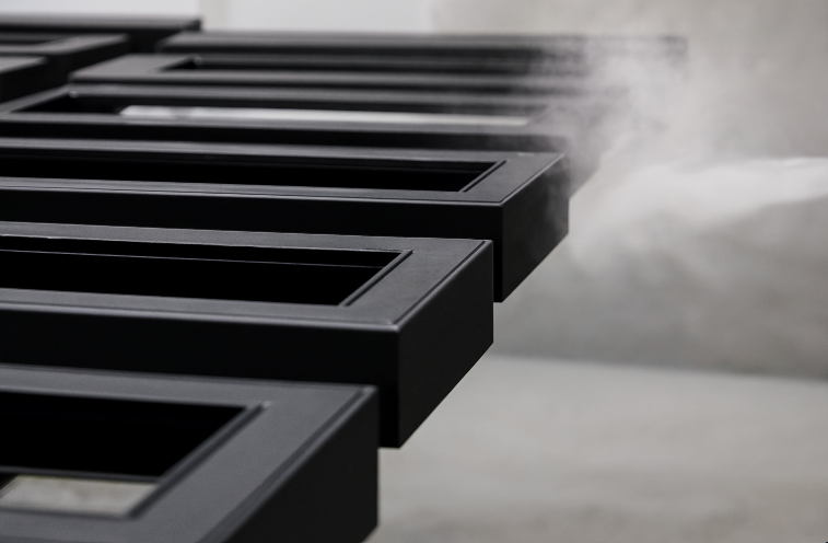 powder-coated metal door frames